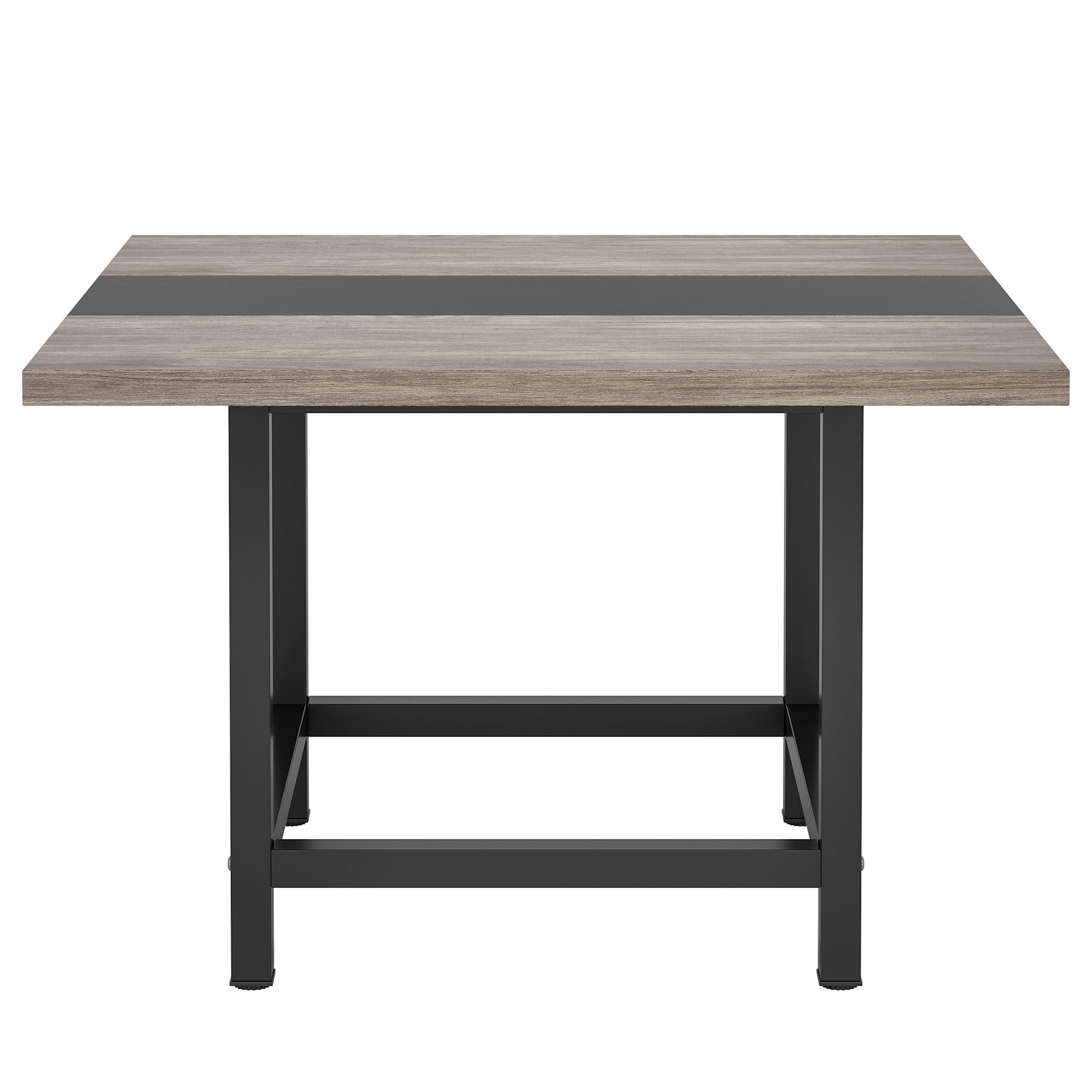 Tribesigns Small Conference Room Table for 4 People, Rustic Square 39.4L X 39.4W X 29.52H Inches Wood Computer Desk for Home Office, Conference Room,Small Space (Chair not Included) - WoodArtSupply