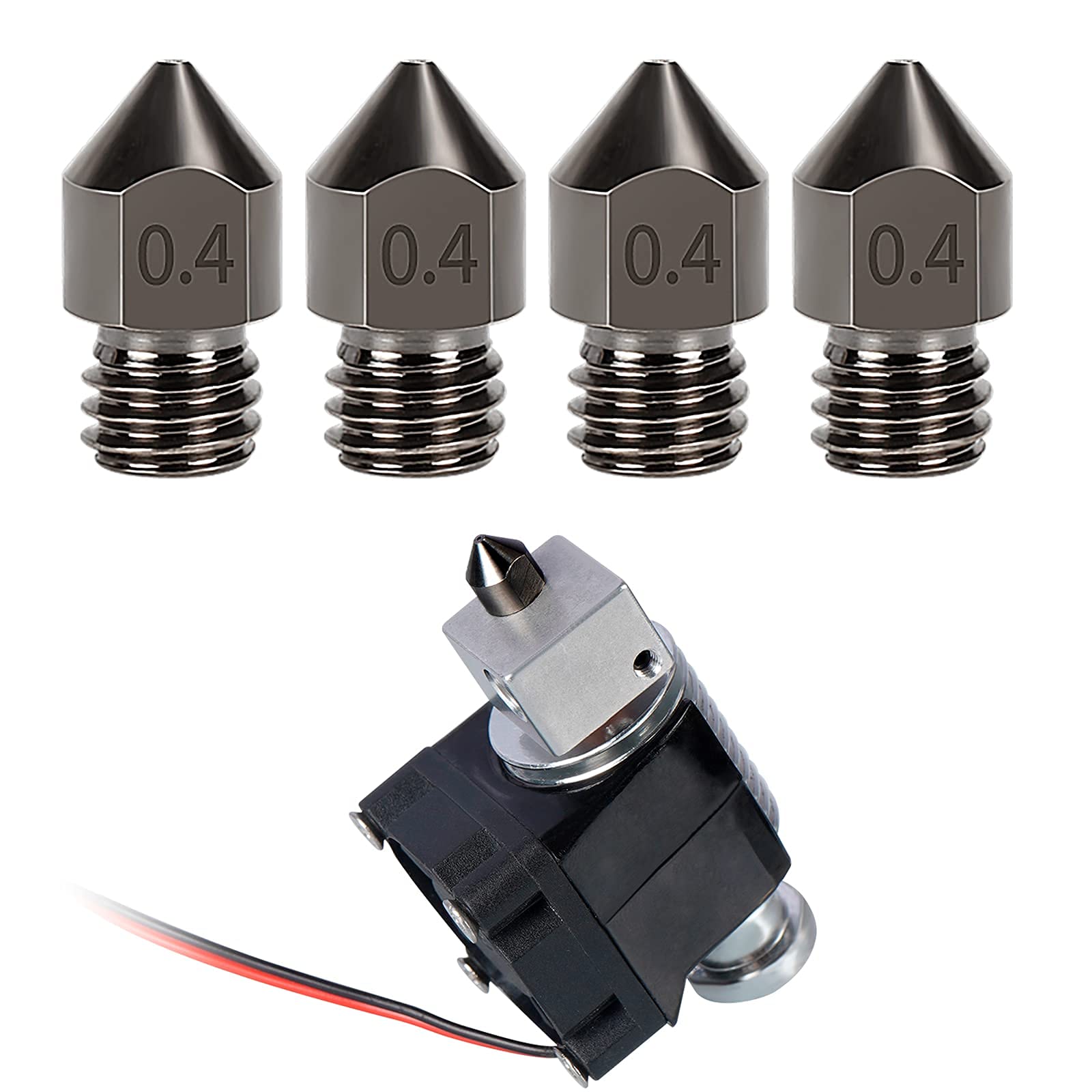 3D Printer Nozzles, 11PCS Hardened Steel MK8 Extruder Nozzles 0.2mm, 0.3mm, 0.4mm, 0.5mm, 0.6mm, 0.8mm, 1.0mm with Storage Box Socket for CR-10/ Ender 3/5, Ender 3/ V2 Ender3 pro, Aquila - WoodArtSupply