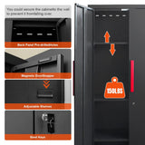 HPDMC 6-Pcs Garage Storage Cabinet System: Workshop Set with Steel Cabinet Drawers, Rolling Chest, Workbench, Pegboard for Tool Organization HPDMC