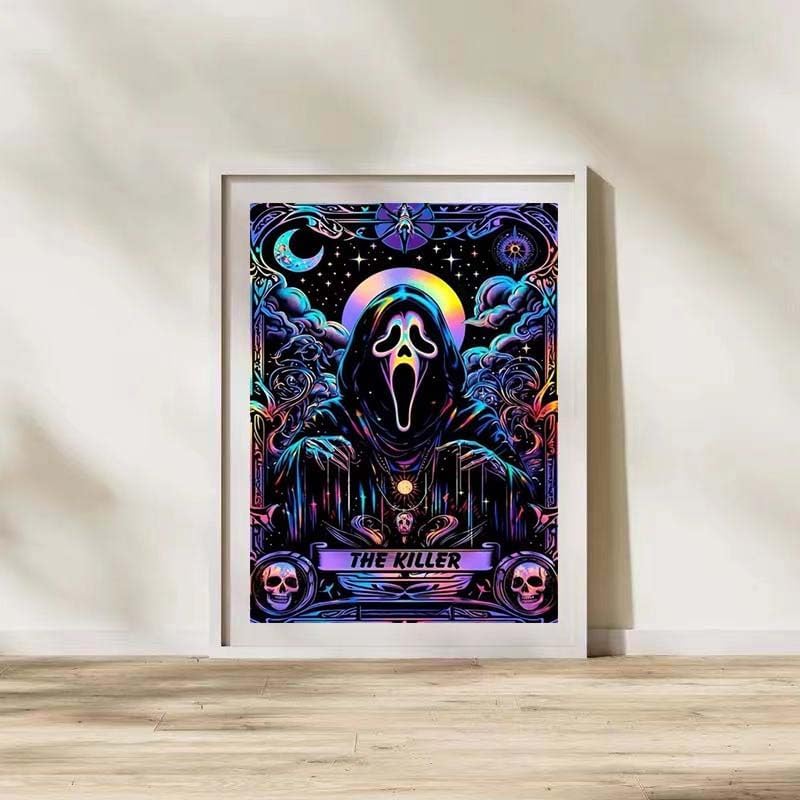 LILEIDECO Diamond Painting Kits for Adults DIY 5D Diamond Art Paint with Round Diamonds Full Drill Gem Art Skeleton Ghost Painting Kit for Home Wall Decor Gifts 12x16inch LILEIDECO