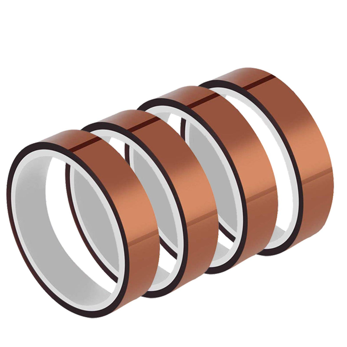 MS WGO High Temperature Tape Heat Tape Heat Resistant Tape Heat Transfer Tape Heat Tape for Sublimation No Residue 10mm X 33m 108ft (Yellow-4 Roll) MS WGO