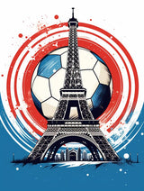 SKRYUIE Paint by Numbers Kit for Adults Beginner Paris Tower, Acrylic Soccer Ball Oil Painting by Numbers Kits with PaintBrushes Paintwork Art Crafts Canvas for Home Decor 16x20 inch 16 SKRYUIE