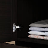 AIEGLE 2 Doors Wardrobe Armoire with Drawer, Freestanding Armoire Wardrobe Closet with Hanging Rod, Bedroom Wood Clothes Storage Cabinet Organizer in White (31.5" W x 18.9" D x 66.9" H) AIEGLE