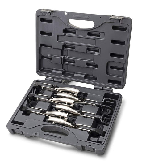 Eastwood 6 Piece Axial Welding Clamp Pliers Set with Molded Case for Storage Eastwood