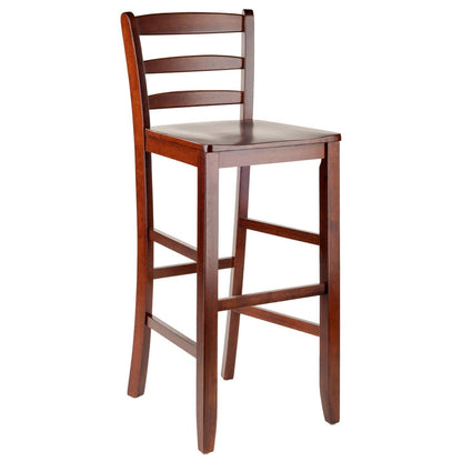 Winsome 29-Inch Bar Ladder Back Stool, Set of 2 - WoodArtSupply