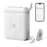 NIIMBOT D110 Upgraded Version Mini Label Maker Machine with Tape, Portable Bluetooth Thermal Printer, Sticker Labeler with Multiple Templates for Office Organization Home Kitchen School, White NIIMBOT