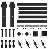 SMARTSTANDARD 6.8FT Barn Door Hardware Kit, Sliding Barn Door Track -Smoothly and Quietly -Easy to Install -Includes Step-by-Step Installation Instruction Fit 40" Wide Door Panel (J Shape Hanger) SMARTSTANDARD