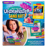 Made By Me Create Your Own Underwater Sand Art, Includes 6 Ocean-Themed Bottles, 8 Sand Colors, Glitter, & Funnel, Great Staycation or Group Activity, Party Idea, DIY Sand Art For Kids Ages 6, 7, 8, 9 Made By Me
