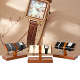 Oirlv Solid Wood Double Watch Display Stand Watch Bracelet Organizer（Black） Oirlv