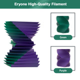 ERYONE Matte Dual Color PLA Filament 1.75 mm for 3D Printers,Accuracy +/- 0.03mm,1kg/ Spool(2.2lbs), Matte Green&Purple ERYONE