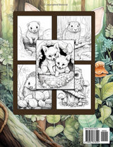 Baby Woodland Creatures: Cute Baby Woodland Animals Coloring Book For Adults with Owls, Foxes, Deers, Bears, and Many More! WoodArtSupply