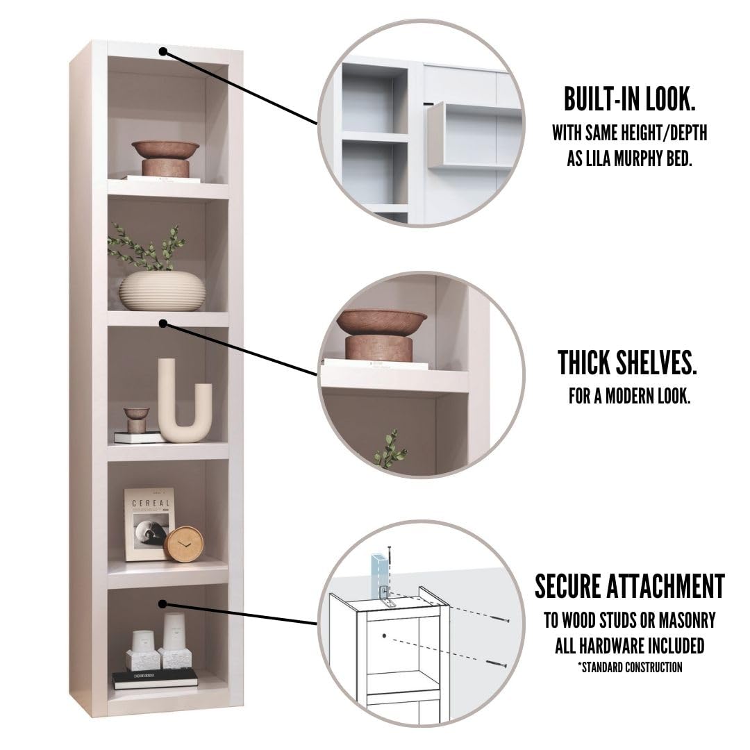 Oakland Living Dark Grey 85-in Tall Wooden Bookcase Shelf Oakland Living