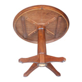 International Concepts 36" Round Top Pedestal Table-28.9" H Dining Table, Espresso IC International Concepts