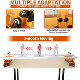 Router Sled, Slab Flattening Jig, 58 inches Router Sled for Flattening Slabs,Adjustable Trimming Planing Machine for Woodworking QZTODO