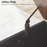 HOOBRO Storage Bench, 39.3" Retro Wooden Storage Chest, Wooden Storage Trunk, Toy Chest with Lift Top, Multifunctional Entryway Organizer, for Entryway, Living Room, Black and Walnut BH141CW01 HOOBRO