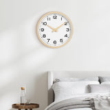 AKCISOT Wall Clock,Boho Kitchen 10 Inch Wall Clocks Battery Operated Non Ticking,Silent Modern Clock Decorative for Bedroom,Office,Bathroom,Living Room,Home (Wood Grain) AKCISOT