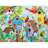 Bits and Pieces – Large 500 Piece Jigsaw Puzzle for Adults – ‘Birdhouse Garden’ by Artist Kathy Bambeck, Completed Puzzle Size: 18" x 24" Bits and Pieces