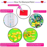 2 Pcs Diamond Painting Tassels Bookmarks Art 5D DIY Rose and Peacock Kits Leather Bookmark for Graduation Anniversary Birthday Christmas Kids Adults Beginners Miyolo