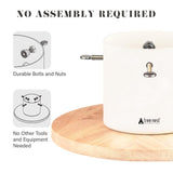 Christmas Tree Stand Base Mini Christmas Tree Holder Xmas Tree Stand Base for 5ft Tabletop Modern Christmas Small Tree Xmas Tree Decoration (Moonlight,White) Tree Nest