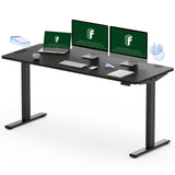 FLEXISPOT EN1 Height Adjustable Standing Desk 60 x 24 inch Whole-Piece Desktop Electric Stand Up Desk Ergonomic Memory Controller Primo (Black Frame FLEXISPOT