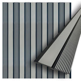 Concord 3D Wall Panels | Faux Wood Slats - Dove Gray | Waterproof Slat Panel | 94.5” x 4.7” Each | 18.5 sqft. | Shiplap Wall Panels for Interior Decor CO405 (Pack of 6) CONCORD WALLCOVERINGS ™