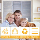 Room Dividers and Folding Privacy Screens, 3 Panel 69 Inch Tall Portable Room Seperating Divider, Handwork Solid Wood Room Divider Wall, Room Partitions and Dividers Freestanding for Home Office Dkeli