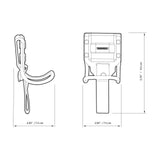ToughBuilt - Modular Hammer Loop - Durable Hammer Holder/Holster/Catch Clips on Any Belt or Pocket, Extreme-Duty Steel Loop/Metal Ring, Unique Power Cord MGMT, Heavy-Duty Construction - (TB-52) ToughBuilt