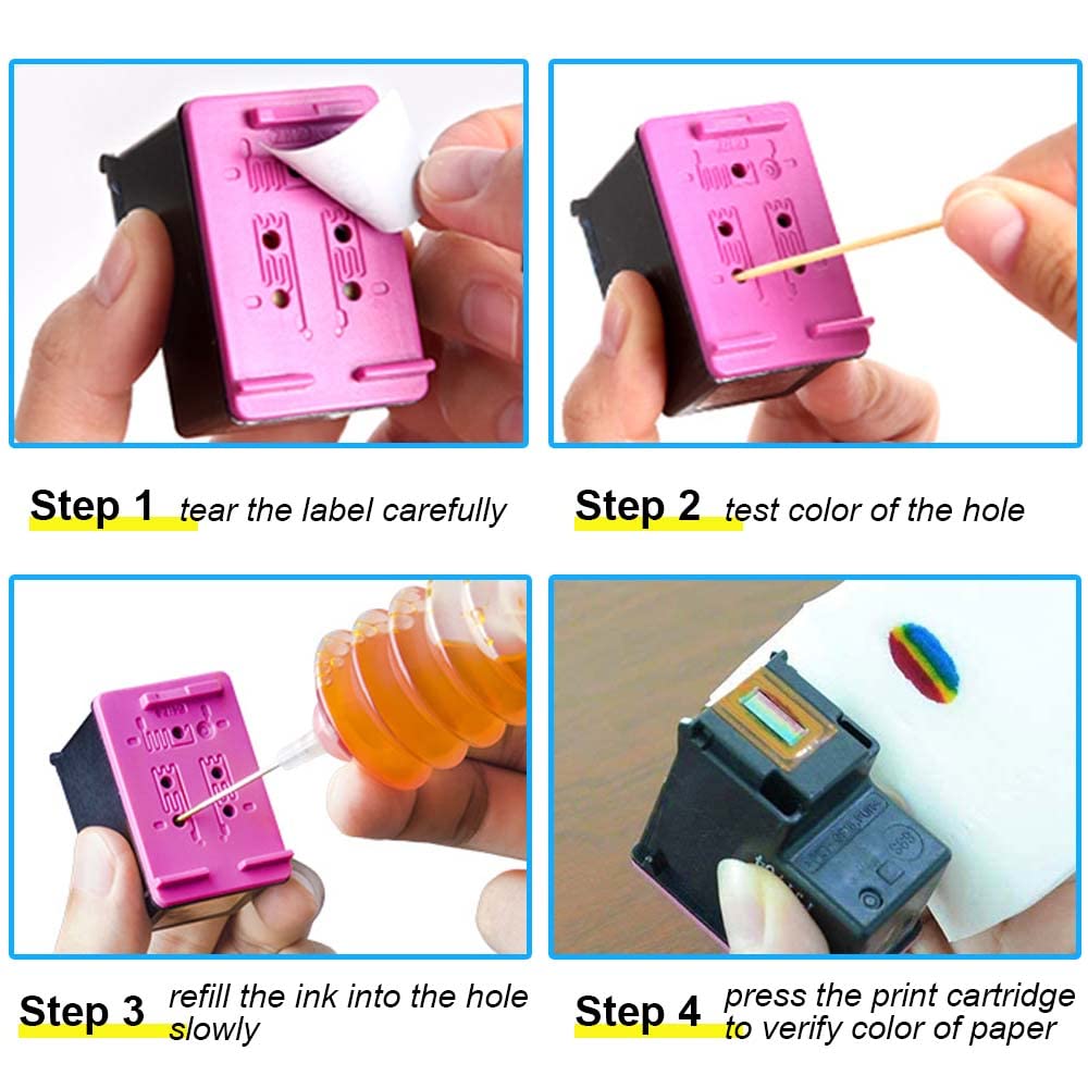 5 Color Set Printers Dye Ink Refill kit for Canon PG240 PG-250 251 CL241 PG245 CL246 PG-243 CL-244 Refillable Ink Inkjet Cartridge PIXMA MG3620 MG2522 MG2525 TS3322 100 ml x 5 with Syringe PBK+BK+CMY DLMELHOR