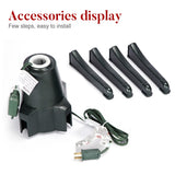 EZCHEER Rotating Christmas Tree Stand, 360-Degree Rotating Adjustable Tree Stand for up to 7.5ft Tall and 80lbs, Spinning Christmas Tree Stand with 3 Adjustable Settings EZCHEER