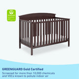 Graco Benton 5-in-1 Convertible Crib (Espresso) – GREENGUARD Gold Certified, Converts from Baby Crib to Toddler Bed, Daybed and Full-Size Bed, Fits Standard Full-Size Crib Mattress Graco