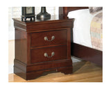 Signature Design by Ashley Alisdair Traditional 2 Drawer Nightstand, 23.75" Tall, Dark Brown Signature Design by Ashley