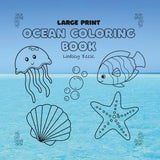 Ocean Coloring Book: Simple Ocean Animal Coloring Book WoodArtSupply