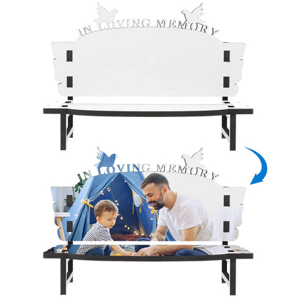 Ipetboom Office Practice White Embryo DIY Crafts Sublimation Blank Chair Decor Table Ornament DIY Chair Craft Sublimation Photo Bench Sublimation Decoration Wooden Doll House Dining Table