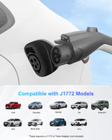 EVDANCE Level 1&2 EV Charger, Electric Vehicle Portable Charger with 25FT Cable, Home EV Charging Station for J1772 Electric Cars, 16Amp 110V-240V, NEMA 6-20 & NEMA 5-15 Plug EVDANCE