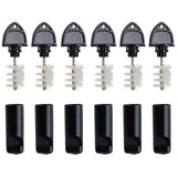 Cirwurie Beer Faucet Cap & Plug Covers 12 Pack Beer Tap Plug Cap Brushes & Rubber Draft Faucet Soother Sanitary Covers Spout Plug Cleaning Tap Kit for Kegerator Cirwurie