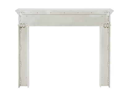 Pearl Mantels ARYB48525 Furniture for Your Fireplace, Premium Grade A MDF Mantel Surround, Crisp White Paint, Interior Opening 48" W x 42" H