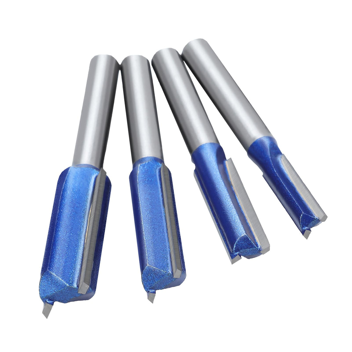 NIBBLAX Router Bit Set, Straight Router Bit 1/4" Shank, Flush Trim Cut Router Bit for Woodworking Cutting Diameter 1/4",5/16",3/8",1/2" NIBBLAX