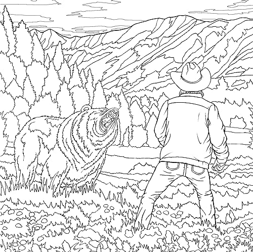 The Unofficial Yellowstone Coloring Book (Dover Adult Coloring Books) WoodArtSupply