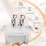 HayWHNKN Hinge Boring Machine Pneumatic Drill Press Machine Woodworking Hinge Drilling Machine Double Station 110V 1.5kw Woodworking Hole Drilling Puncher Equipment HayWHNKN