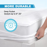 King Mattress Pad Cover Cooling Mattress Topper Pillow Top with Down Alternative Fill (8-21”Fitted Deep Pocket King Size) oaskys