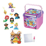 Aquabeads Disney Princess Creation Cube, Complete Arts & Crafts Bead Kit for Children - Over 2,500 Beads & Display Stand The Create Belle, Ariel, Tiana, Rapunzel and More Aquabeads