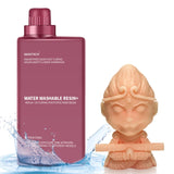 GEEETECH Upgraded Water Washable 3D Printer Resin, UV-Fast-Curing Resin 405nm Photopolymer Resin, High Precision 3D Water Wash Resin for LCD/MSLA/DLP 3D Printer Printing (Skin Colour, 1kg) Geeetech