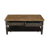 IC International Concepts Vista Coffee Table, 20", Hickory/Washed Coal IC International Concepts