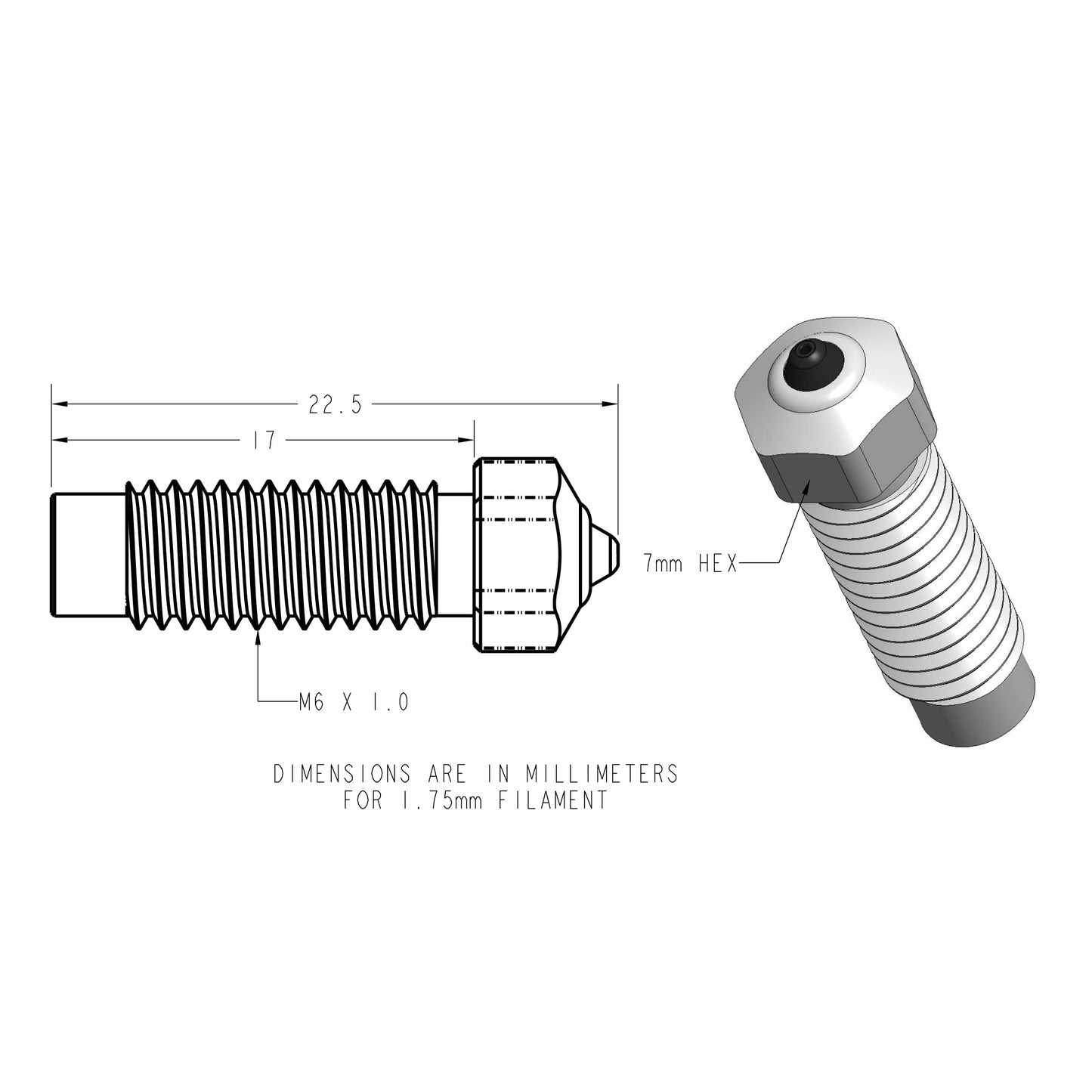 Diamondback Nozzles – Neptune 4 Plus/Max Compatible – Polycrystalline Solid Diamond Tip 3D Printer Nozzles, Improved Extrusion, Any Filament, Wear Resistant, Layer Adhesion, USA Made (0.4mm) - WoodArtSupply