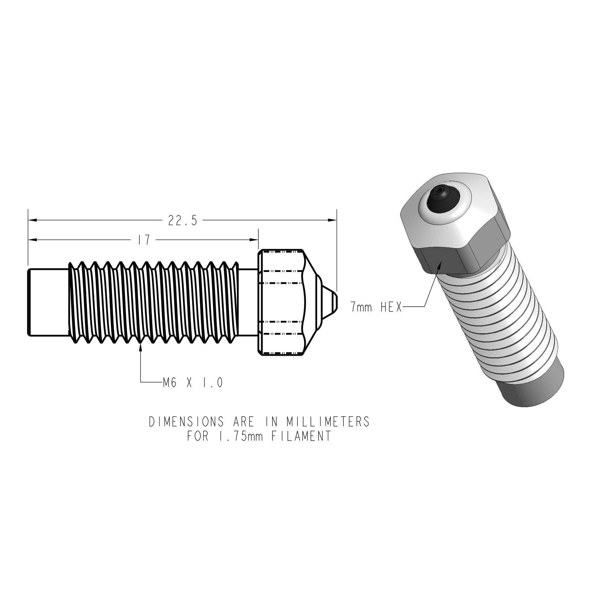 Diamondback Nozzles – Neptune 4 Plus/Max Compatible – Polycrystalline Solid Diamond Tip 3D Printer Nozzles, Improved Extrusion, Any Filament, Wear Resistant, Layer Adhesion, USA Made (0.4mm) - WoodArtSupply