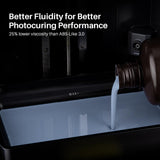 ELEGOO ABS-Like 3.0+ 3D Printer Resin White 1000g, High Heat-Resistance 3D Printing Resin, Lower Viscosity and Shrinkage, 405nm LCD UV-Curing for MSLA/LCD/DLP 3D Printer ELEGOO