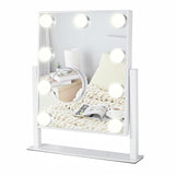 NUSVAN Vanity Mirror with Lights, Makeup Mirror with Lights,3 Color Lighting Modes Detachable 10X Magnification Mirror Touch Control,360°Rotation, White. NUSVAN