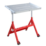 KODOM Steel Welding Table 30"x20", 400Lbs Load Capacity Welding Workbench Table, Folding Work Bench with Three 1.1'' Tabletop Slots, Adjustable Height&Angle, Retractable Guide Rails KODOM