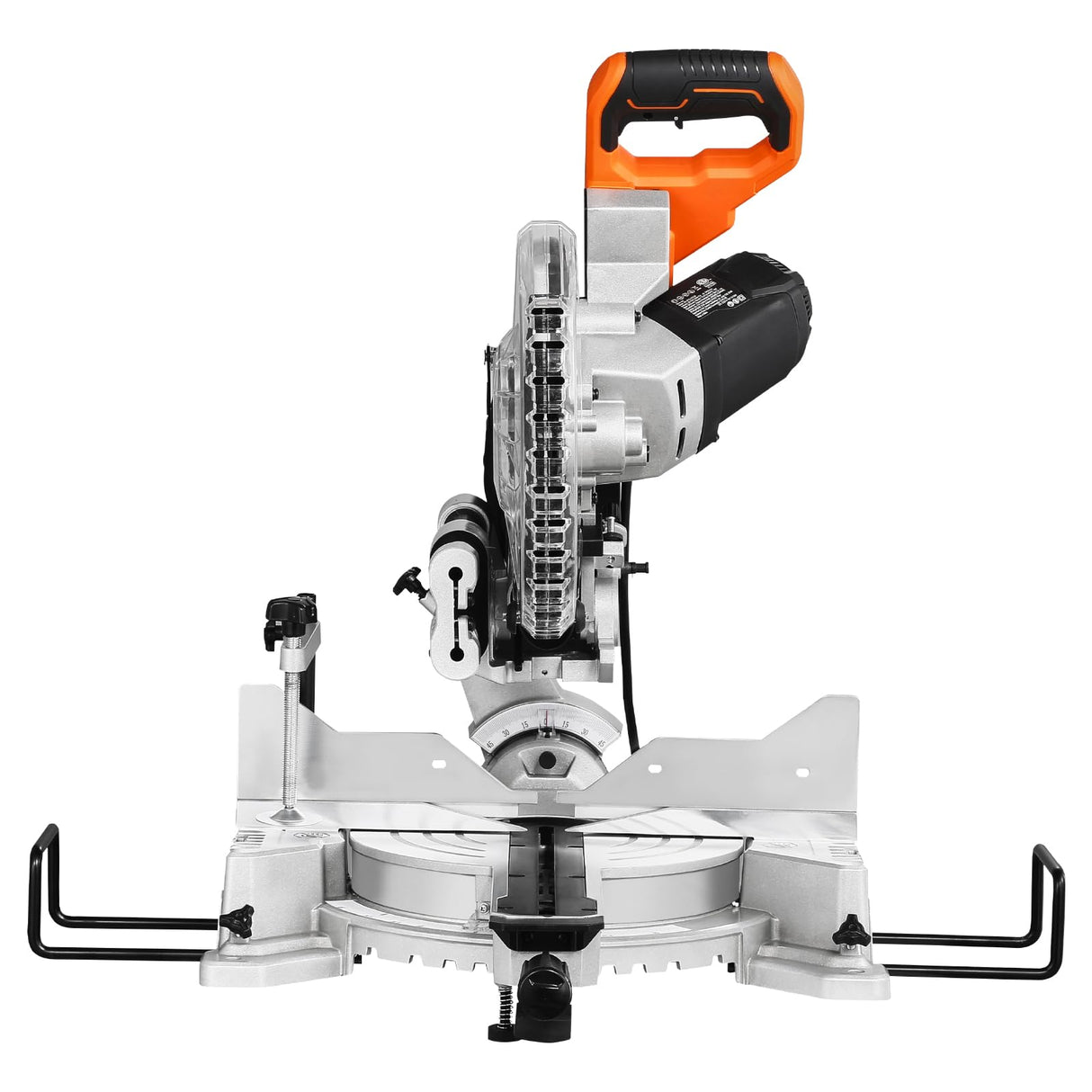 VEVOR Sliding Compound Miter Saw, 10-Inch Blade, 15 Amp Motor, 60-Tooth, Corded Double Bevel Sliding Miter Saw, LED Precision Alignment, Angle Adjustable, for Wood, Composite Decking, Laminates VEVOR