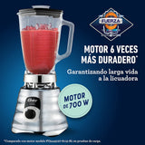 Oster Original 3 Speed Chrome Blender, 6 Times more Durable Motor, 10 Times Stronger, 5 Cup Glass Jar Oster